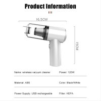 Мощна акумулаторна мини прахосмукачка 2 в 1, снимка 6 - Аксесоари и консумативи - 44401074