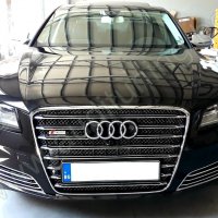 Решетка за Ауди Audi А8-S8 W12 2010 2011 2012 2013, снимка 7 - Тунинг - 32047348