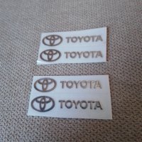 ***ТОП*** Хром релефни надписи стикер с емблеми Тойота Toyota 3.7 см х 0.8 см  кола автомобил , снимка 3 - Аксесоари и консумативи - 42177370
