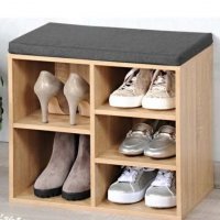 Немски шкаф за обувки с място за сядане, снимка 2 - Шкафове - 33950081
