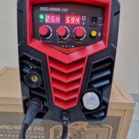 250Ампера - Профисионален Електрожен + Телоподаващо с дисплей MAX PROFESSIONAL, снимка 1 - Други машини и части - 27693910
