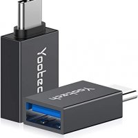 OTG конектор USB Type C към USB адаптер, Алуминиев, Thunderbolt 3 към USB 3.0 , снимка 1 - USB кабели - 33718891
