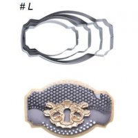 #L 4 БР Тип Ключалки рамки метални форми резци рамка за сладки мъфини фондан украса, снимка 1 - Форми - 29851820
