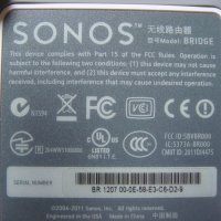 Продавам SONOS Bridge, снимка 2 - Мрежови адаптери - 29344350