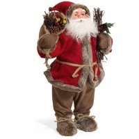 Дядо Коледа с чувалче, 61см, снимка 1 - Декорация за дома - 42719641