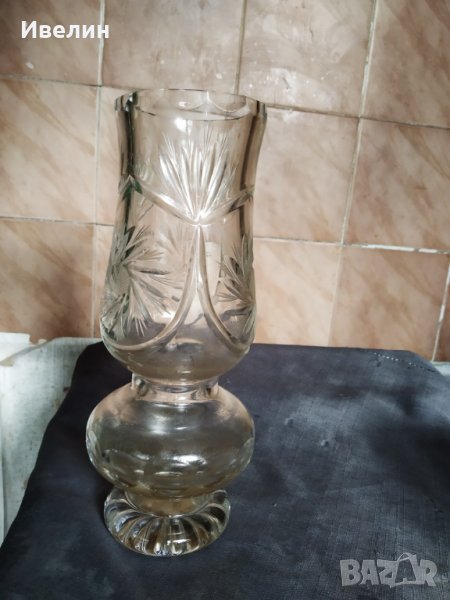 стара кристална ваза арт деко, снимка 1