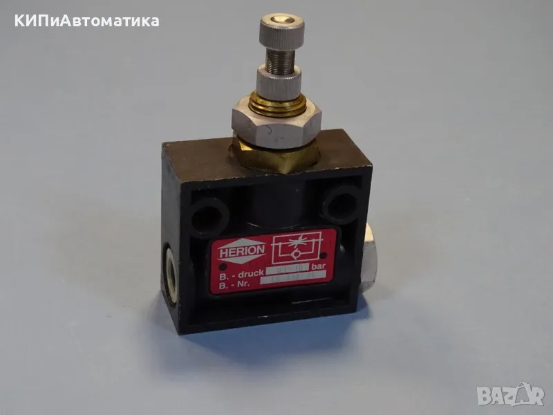 Пневматичен регулатор на дебит HERION 4040204 Flow Control Valve 0.1/16Bar, снимка 1