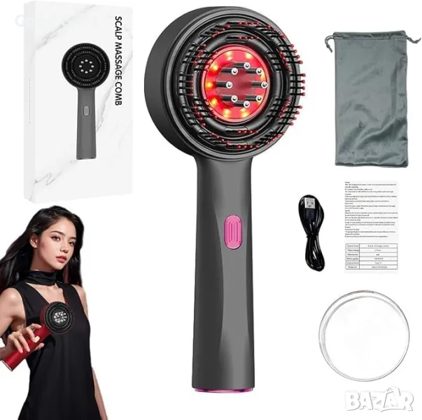 Четка масажор за глава с резервоар, снимка 1