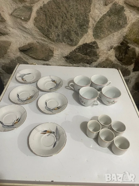 БГ стари чаши и чинийки/порцеланови, снимка 1