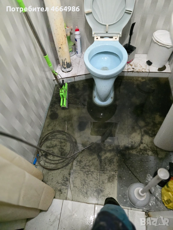 Отпушване на тоалетни мивки сифони канали шахти ремонт, снимка 1