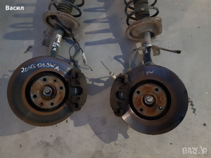 Предни спирачни апарати Peugeot 307 SW 2.0 HDI 2.0hdi 136к.с Пежо 307 СВ Комби 2.0 ХДИ 2.0хди pejo, снимка 1