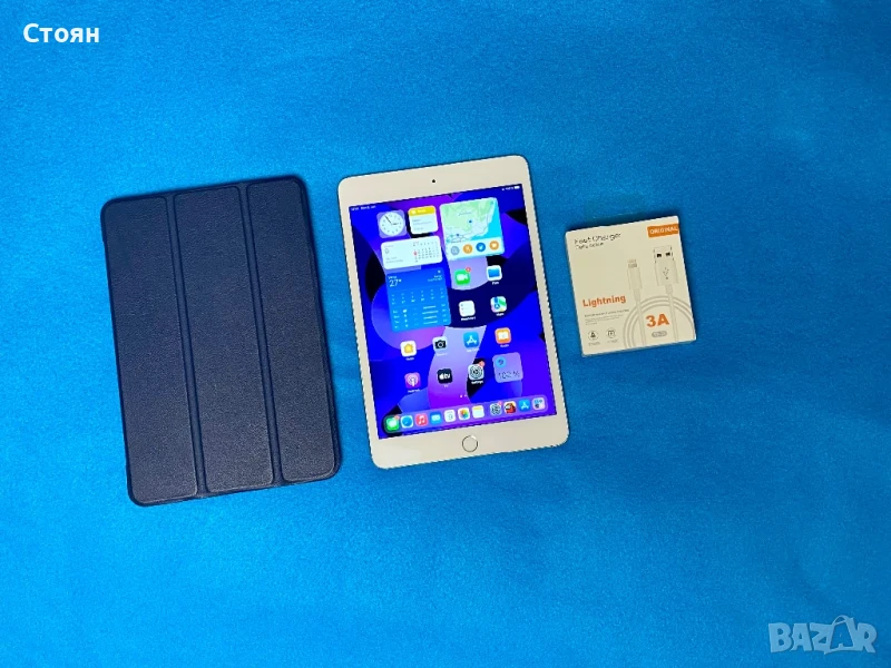  iPad mini 4 32gb 100% battery + Калъф Заслужава си!, снимка 1
