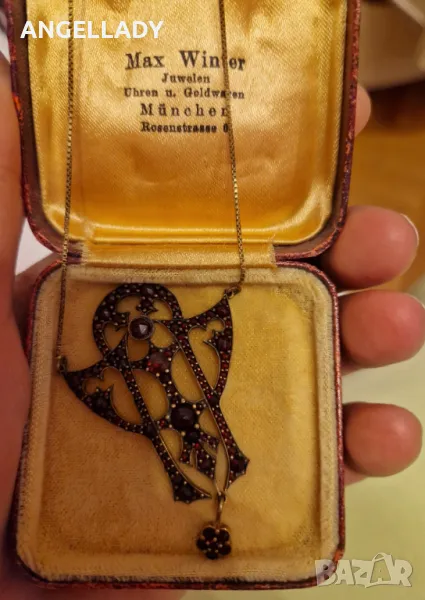 Колие с бохемски гранати., снимка 1