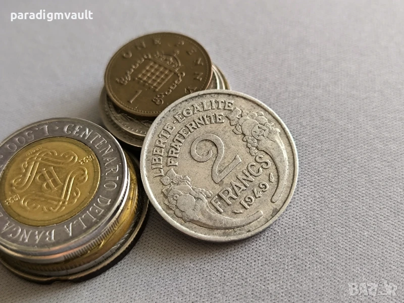 Монета - Франция - 2 франка | 1949г., снимка 1