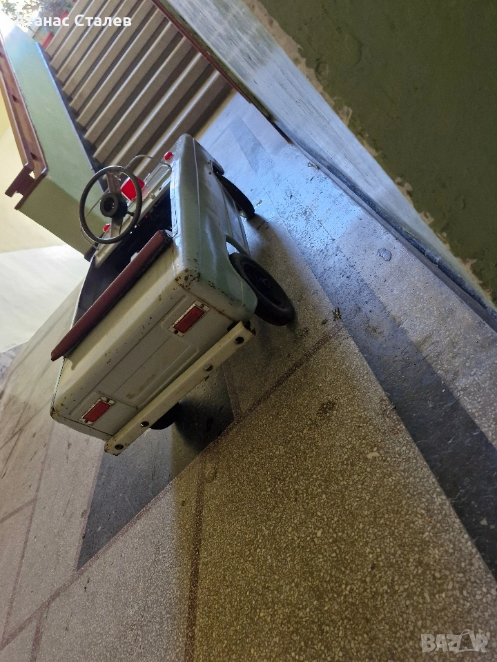 ретро метална количка с педали СССР, снимка 1
