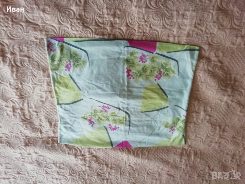 Калъфка за възглавница, памук, 60х50 см, бял, жълт и червен - само по телефон!, снимка 1