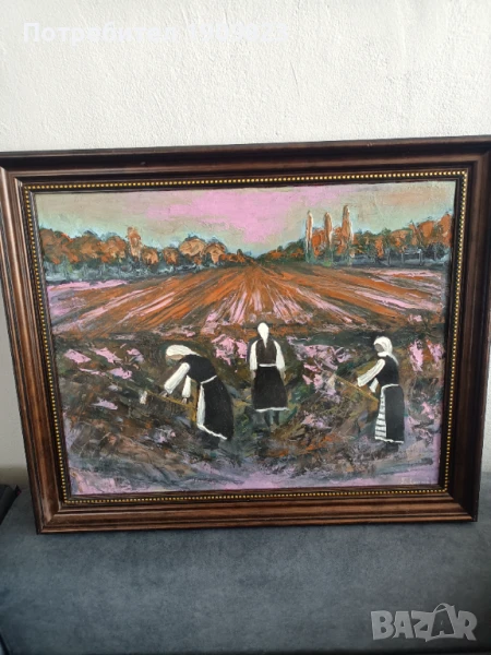 Стара маслена картина , снимка 1