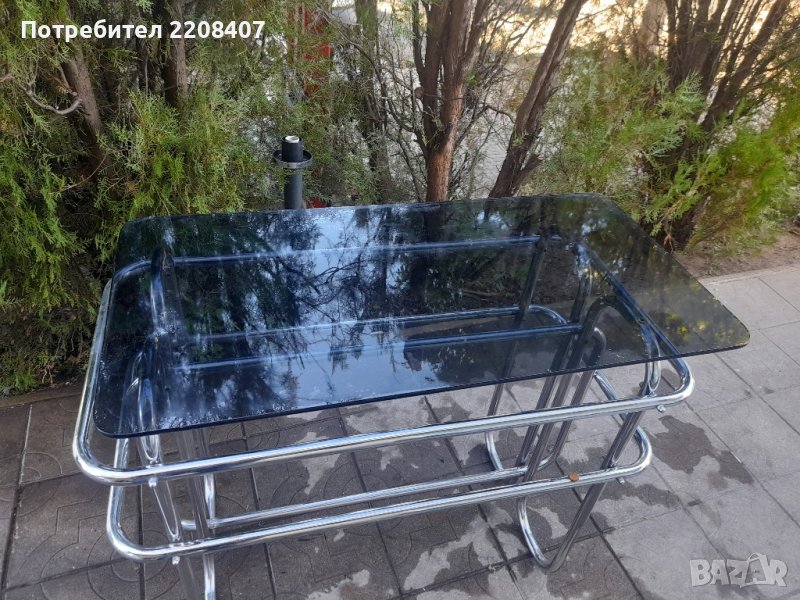 стъклено бюро маса, снимка 1