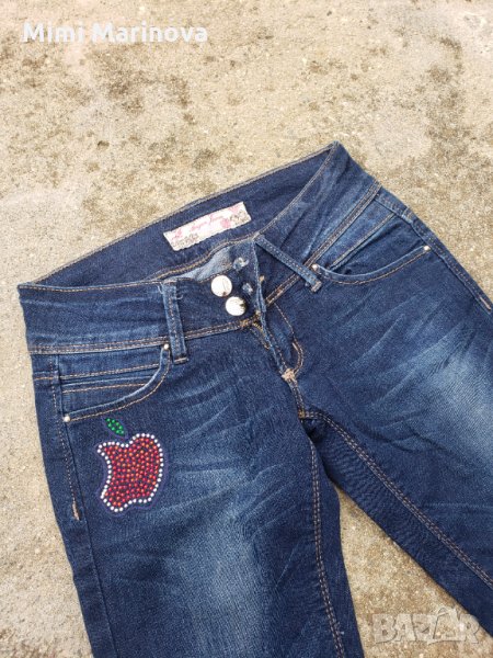 Дънки с камъни Apple, снимка 1