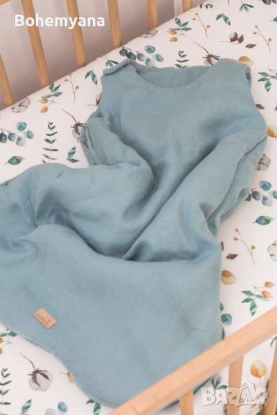 Babyly ленено чувалче 2,0 тог 70 см – синьо, снимка 1