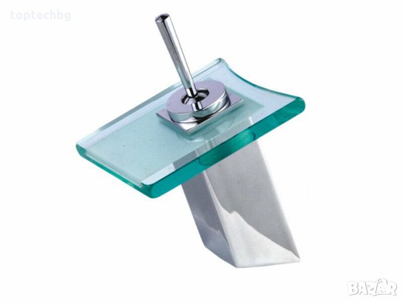 Стъклен Смесител за мивка, квадратен!, снимка 1