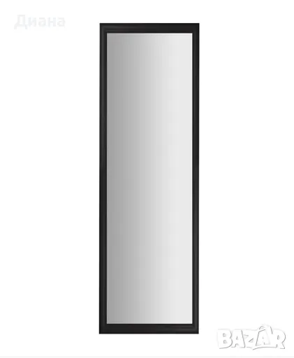 Стенно правоъгълно огледало за вертикален и хоризонтален монтаж в цвят венге с размери 120х30см, снимка 1