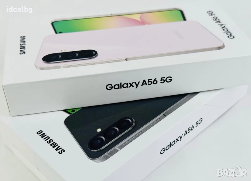 НОВ! Samsung Galaxy A56 5G 256GB 8RAM Black / Pink 2г. Гаранция!, снимка 1