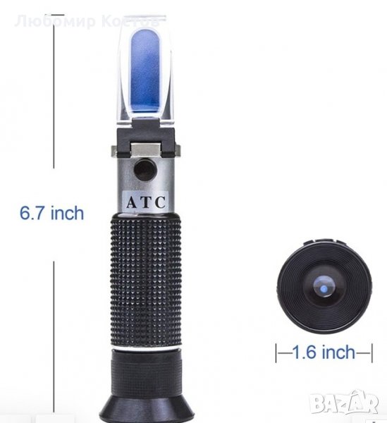 Рефрактометър за захарност и  плътност, снимка 1