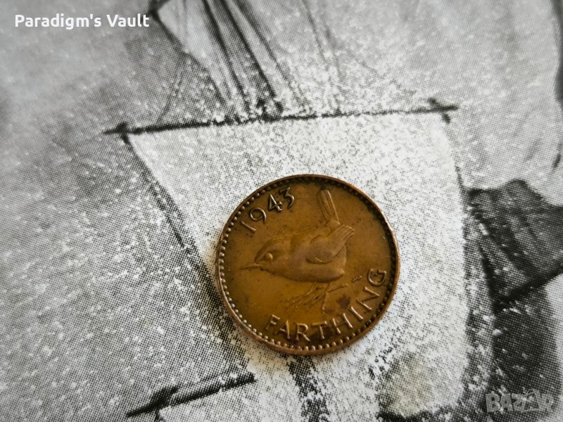 Монета - Великобритания - 1 фартинг | 1943г., снимка 1