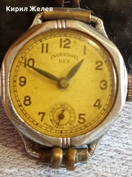 Стар механичен часовник дамски INGERSOLL REX SWISS MADE работи 51488, снимка 1
