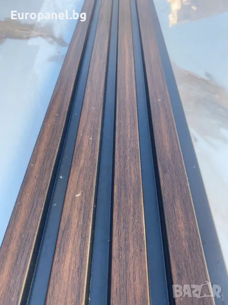 3D Декоративен панел за стена – Цвят: Тъмен Дъб – 11.5х290 см, снимка 1