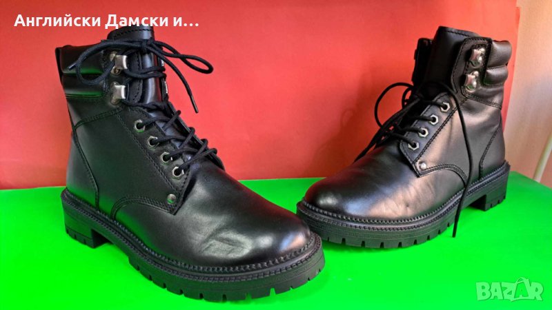 Английски дамски боти естествена кожа-5 AVENUE, снимка 1