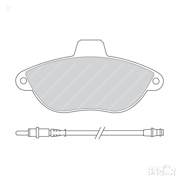 FERODO FSL1002 ПРЕДНИ НАКЛАДКИ CITROEN Synergie, Dispatch / FIAT Ulysse, Scudo / PEUGEOT 806, Expert, снимка 1