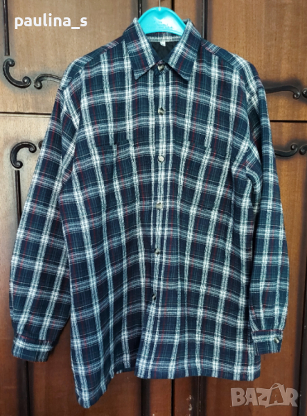 Мъжко или унисекс палто тип риза с хастар, тип риза / голям размер , снимка 1