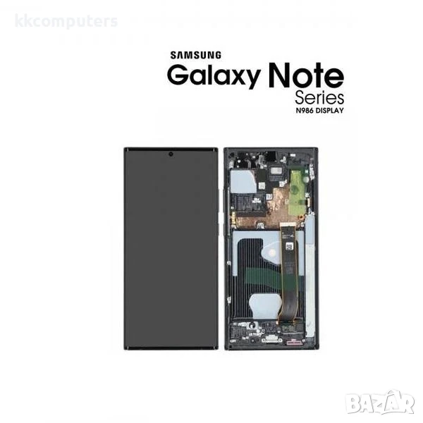LCD Дисплей за Samsung SM-N986F Note 20 Ultra 5G / GH82-23596A / Тъч скрийн / Черен / Баркод : 11656, снимка 1