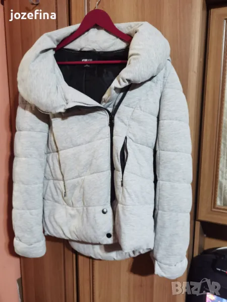 Пухкаво памучно трикотажно яке, снимка 1