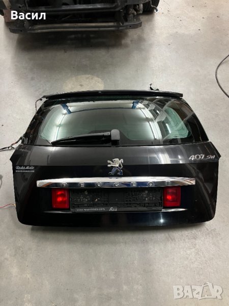 Заден капак Багажник ЧЕРЕН Peugeot 407 SW 2.0 HDI 2.0hdi 136 к.с Пежо 407 Комби 2.0 ХДИ 2.0хди pejo, снимка 1