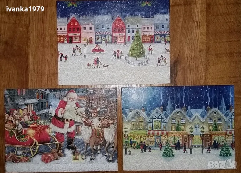 Коледни пана 18,2/25,7см и 15/15см, снимка 1