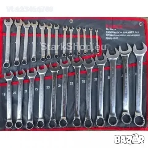 25 бр. Прави звездогаечни ключове FORCEKraft 6-32mm, снимка 1
