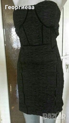 Нова френска черна рокля👗🍀М,L👗🍀арт.1067, снимка 1