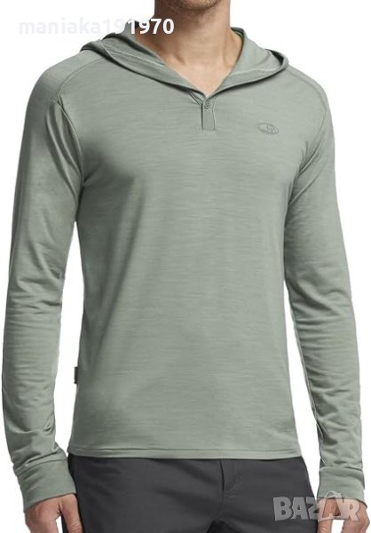 Icebreaker Merino Men's Sphere Long Sleeve Lightweight Hoodie for Travel (М)  суитшърт , снимка 1
