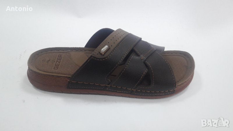 Мъжки чехли 3575 кафяви, снимка 1