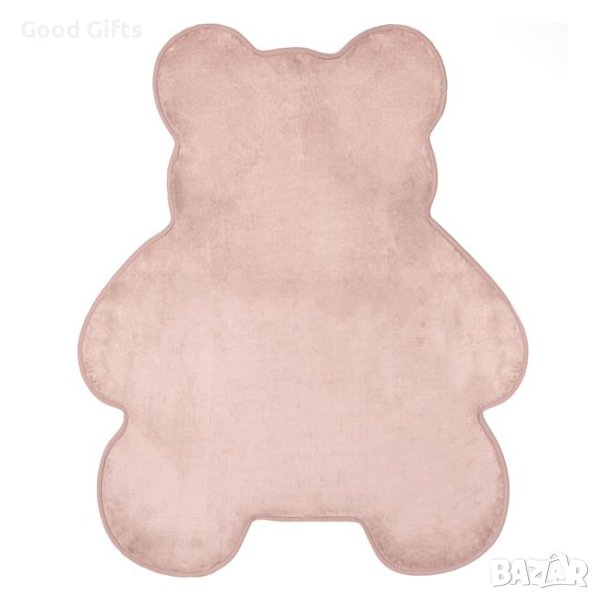 Бежов килим с формата на мече, 110см, снимка 1