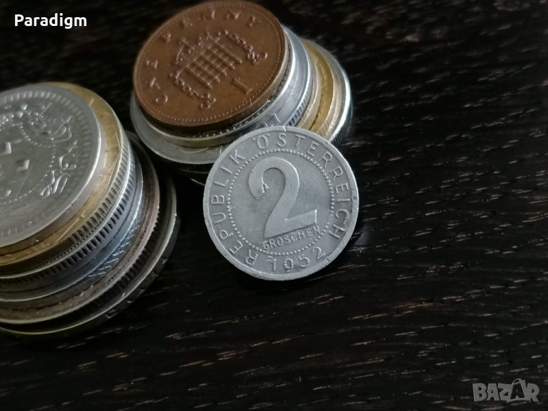 Mонета - Австрия - 2 гроша | 1952г., снимка 1