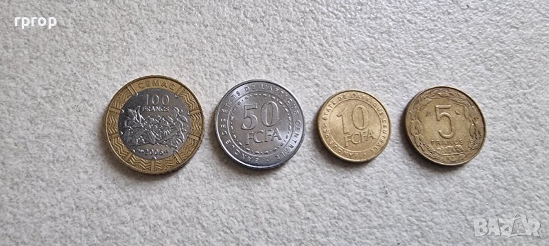 Централна Африка. 5.10 ,50  и 100 франка. UNC. Чисто нови., снимка 1