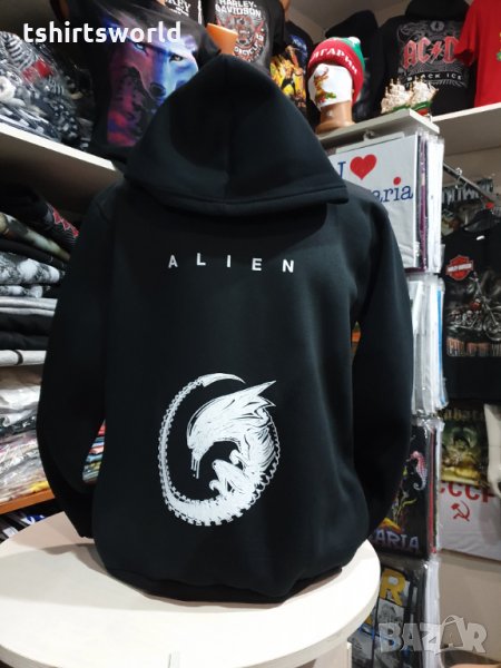 Нов дамски суичър с дигитален печат Извънземно (подходящ за бременни), снимка 1