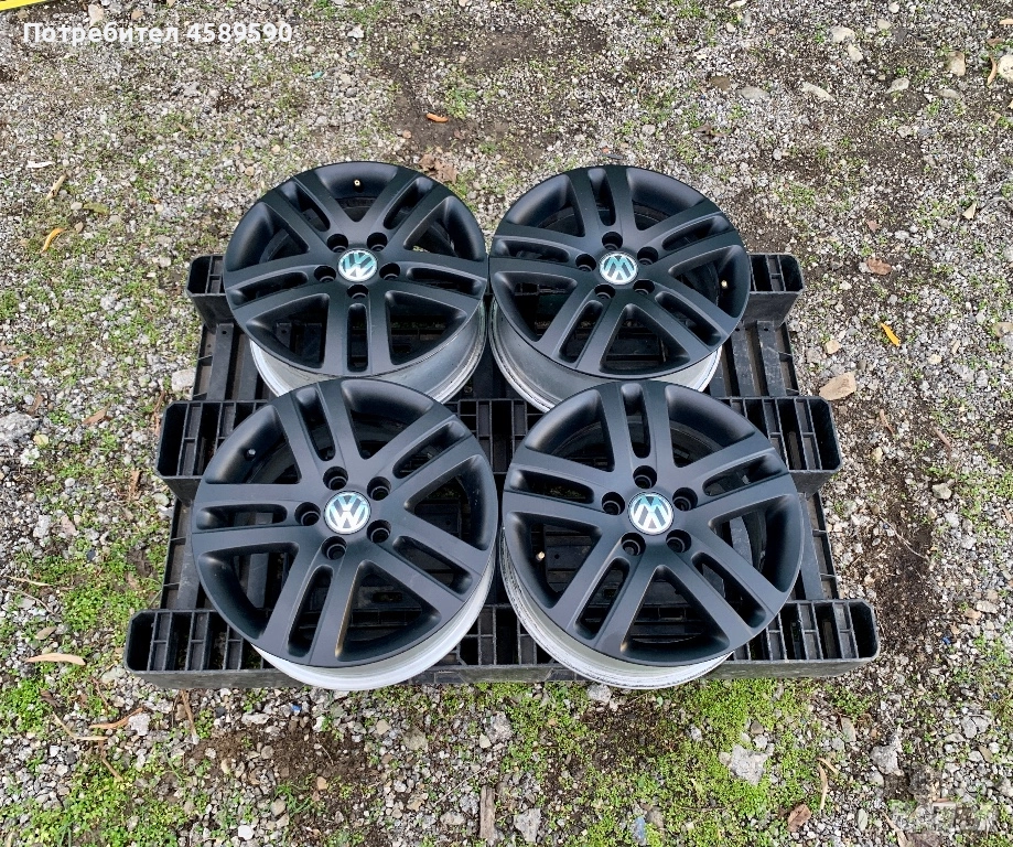 4бр.Оригинални АЛУМИНИЕВИ джанти 16" 5x112 ET50 за Vw,Audi,Seat,Skoda, снимка 1