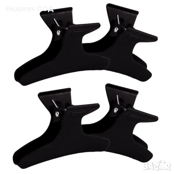 Комплект шноли за подстригване, 9 см, Черни, 4 бр., снимка 1