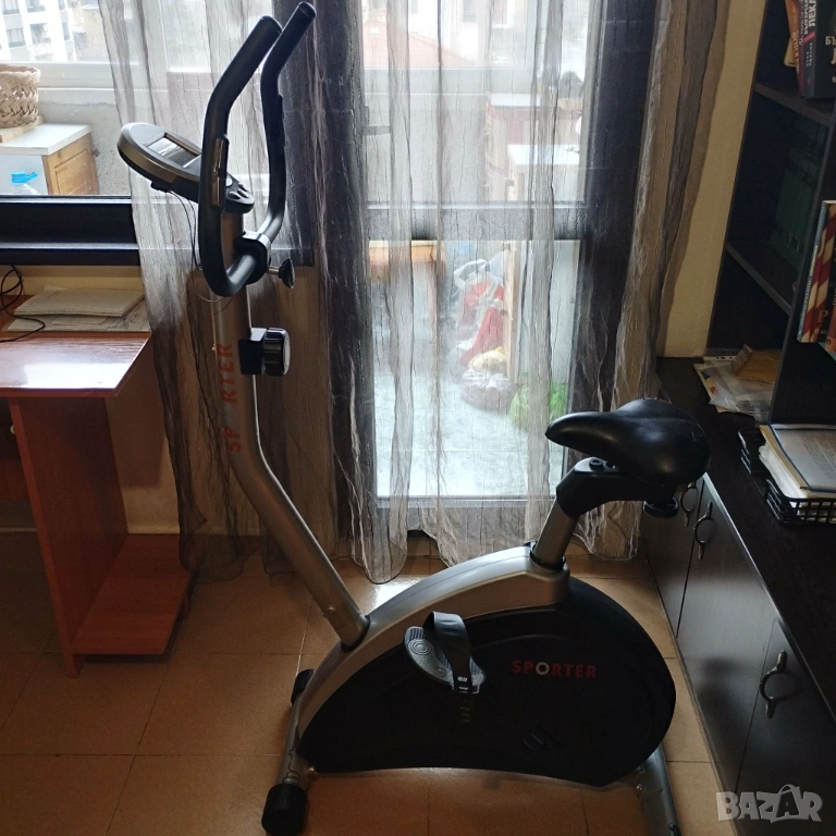 Велоергометър Sporter, с дисплей, 8 скорости, регулируеми ръкохватки и седалка, снимка 1