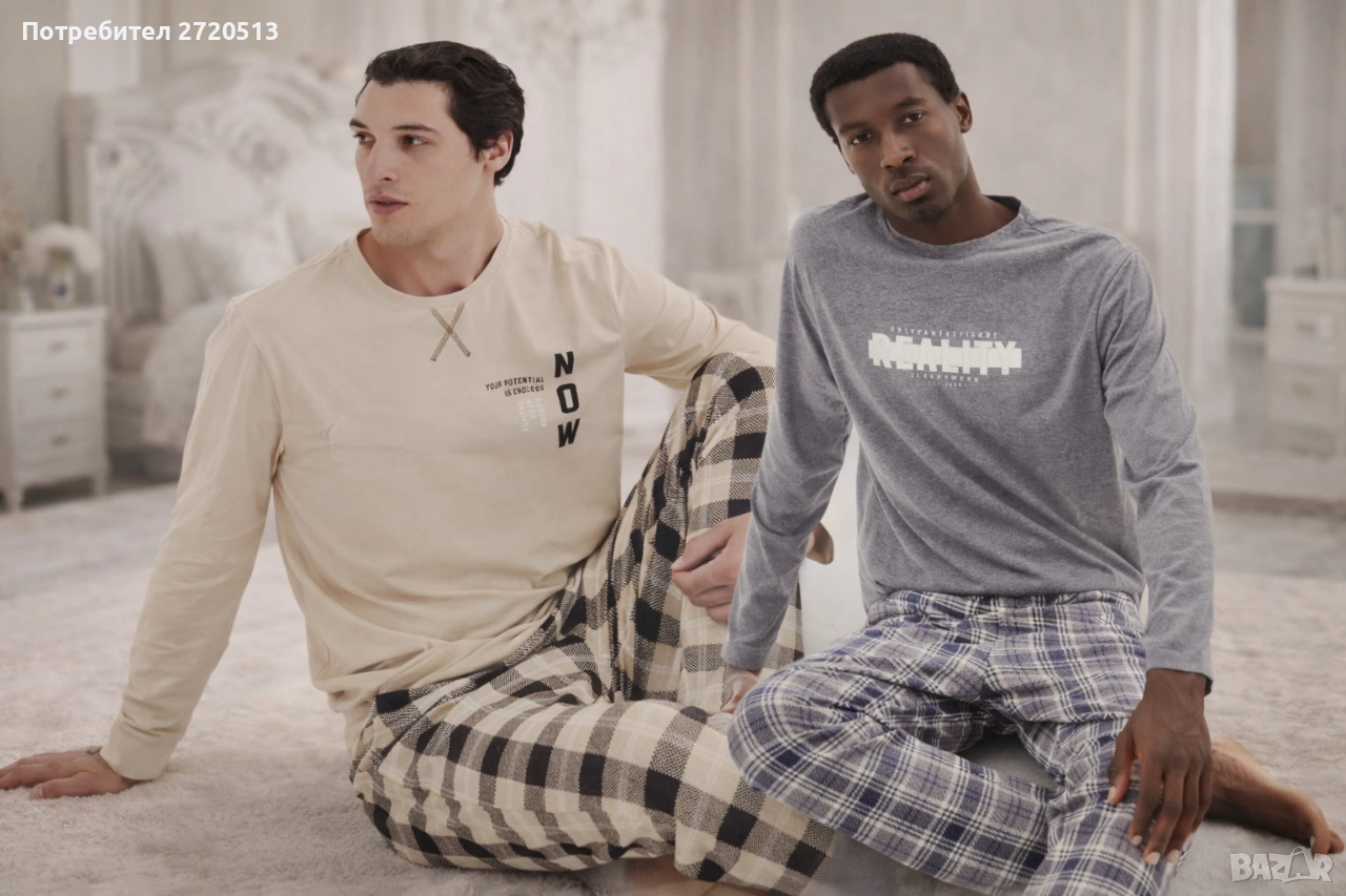 Мъжка пижама Ipektenim / Ipekum – 100% памук, снимка 1